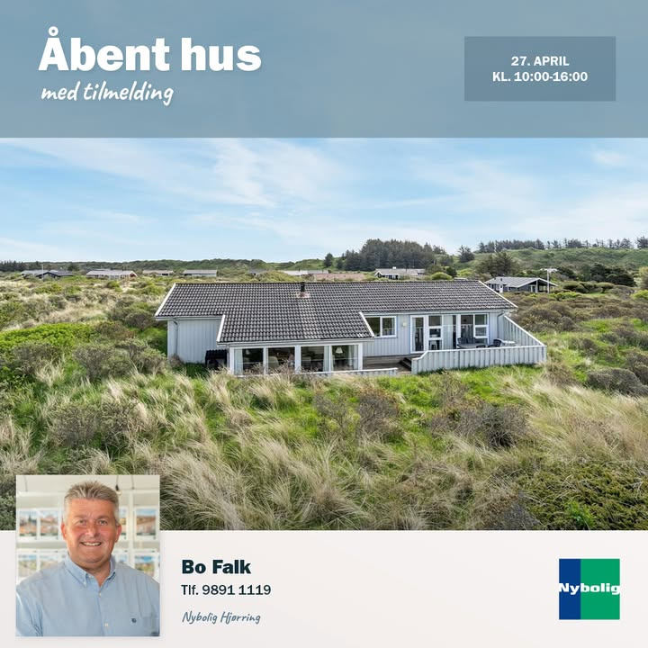 Kom til åbent hus på fantastisk poolhus i Skallerup Klit med Nybolig Hjørring v/Morten Hove