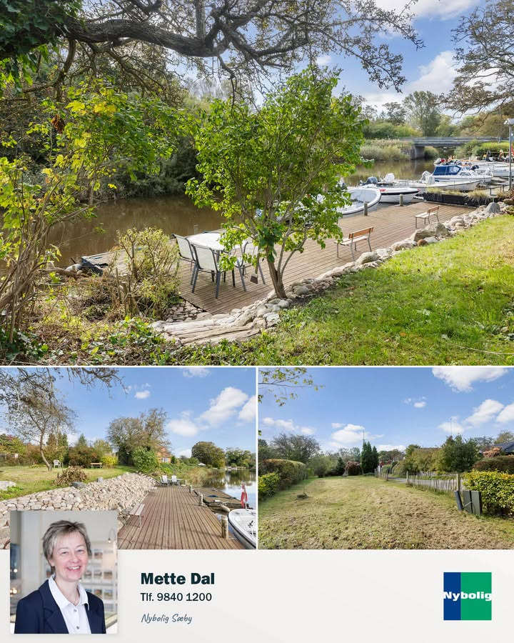 Unik helårsgrund med private bådebro hos Nybolig Sæby A/S i Voerså