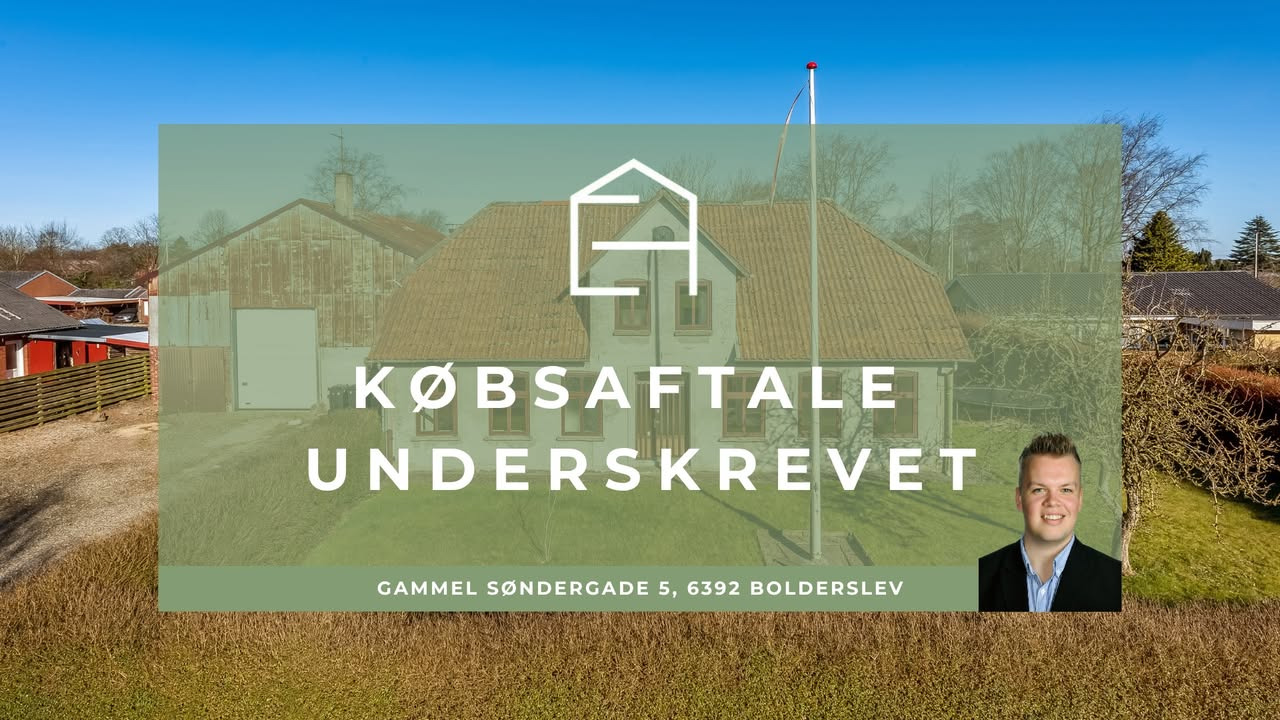 EJENHOLM BOLIG & ERHVERV har fået underskrevet købsaftale på Gammel Søndergade 5