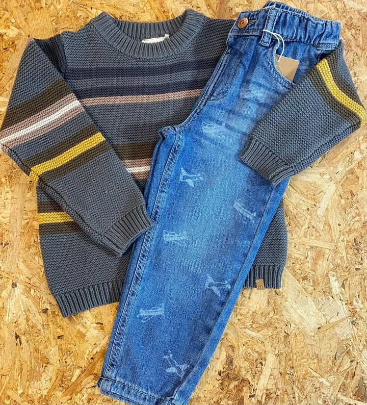 Didrik lancerer nyt drengesæt med jeans og strik fuld af detaljer