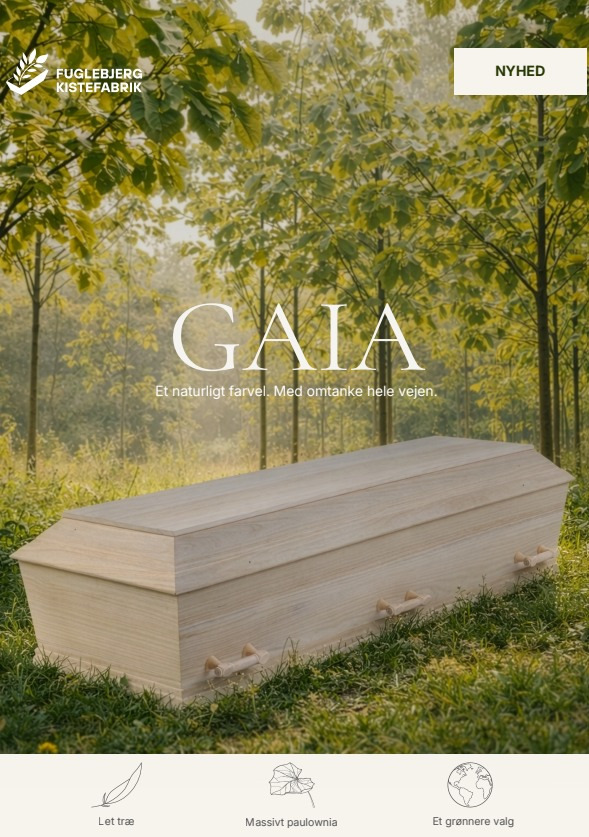 Bedemand Trenskow introducerer Gaia kisten som et bæredygtigt valg i Nordjylland