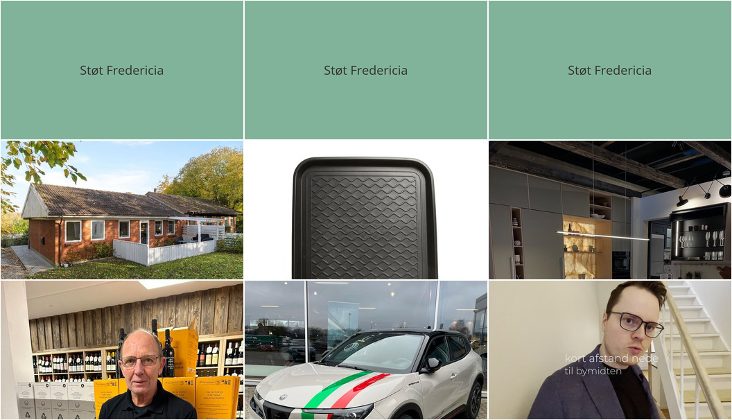 Nyt fra FREDERICIA VINHANDEL, RealMæglerne Middelfart, Fredericia Isenkram og 3 andre