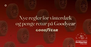 Mejdal Auto tilbyder cashback på Goodyear vinterdæk med nye regler