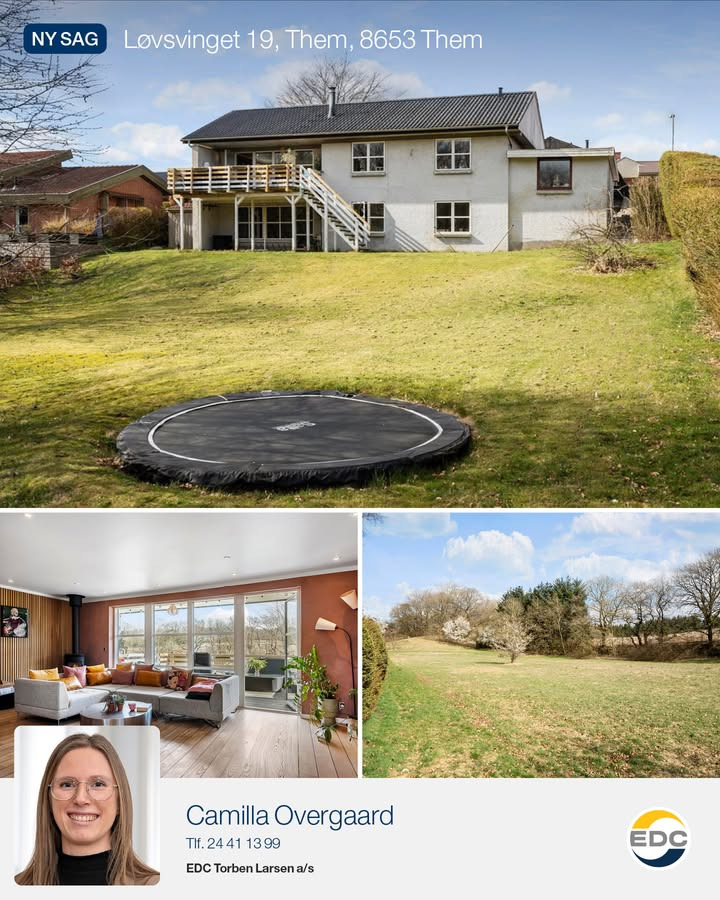 Familievilla midt i naturen: EDC Torben Larsen præsenterer rummelig bolig på Løvsvinget 19
