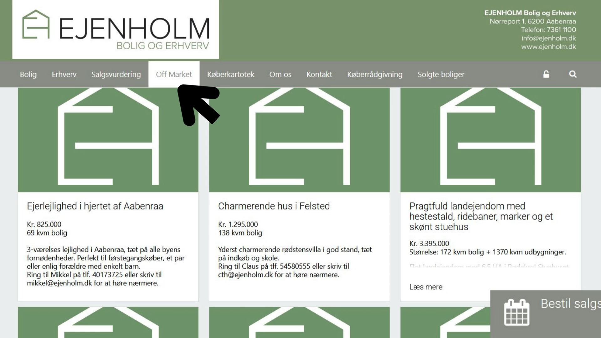 Ejenholm Bolig & Erhverv tilbyder diskret salg via off market-platform