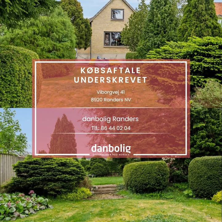 Danbolig Randers fejrer underskrevet købsaftale på Viborgvej 41