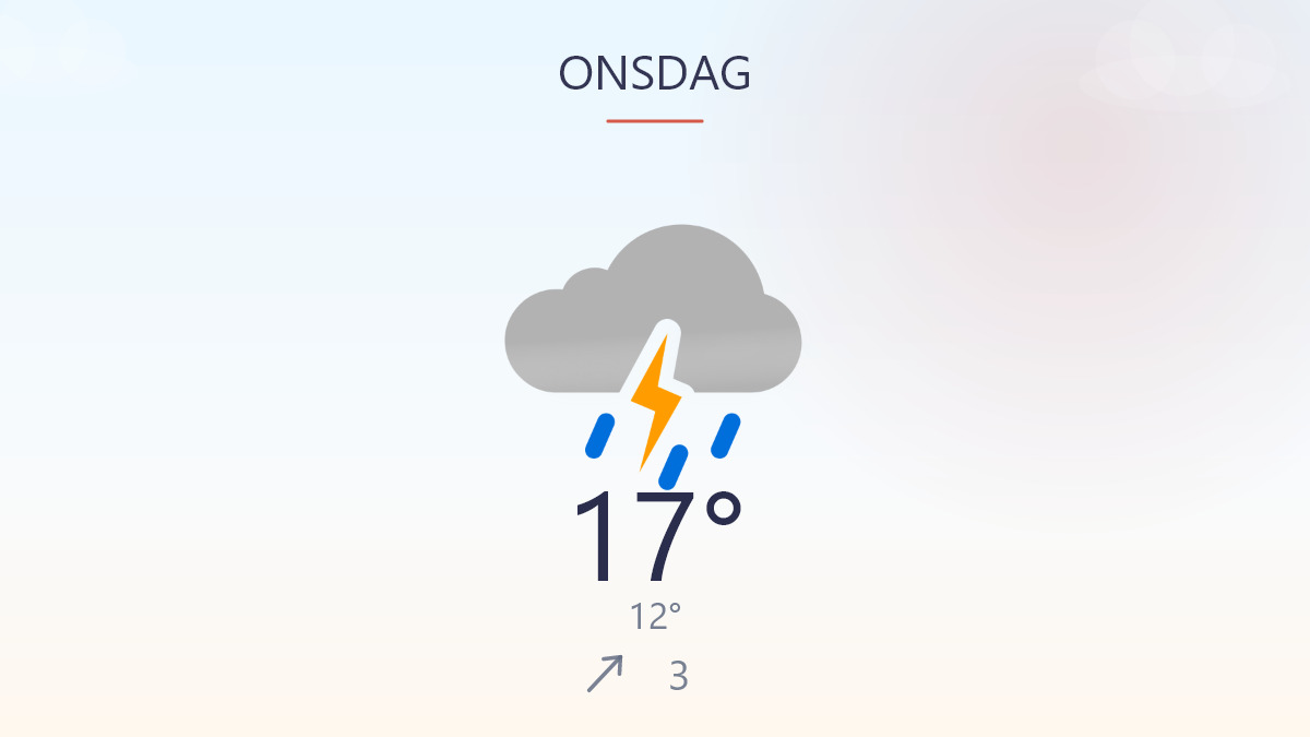 Regn og skyer sætter tonen i dag