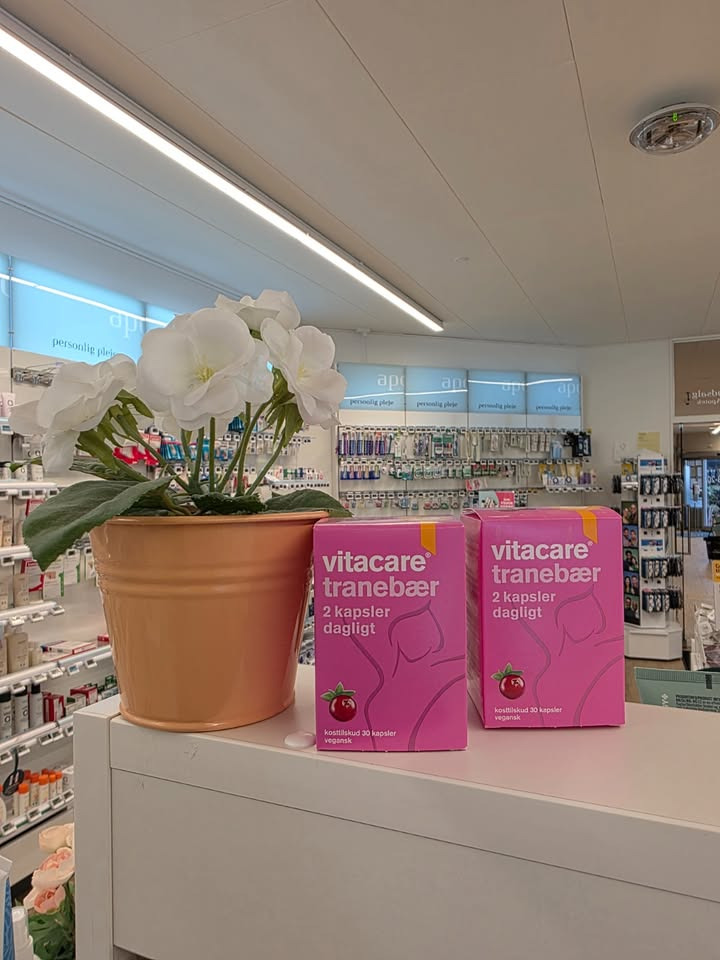 Ikast Apotek tilbyder gode priser på tranebær kosttilskud fra Vitacare