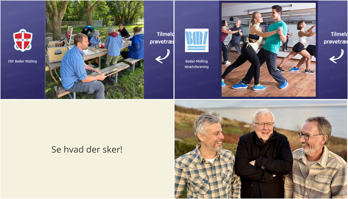 Næste uge i Beder: Frivilligt lederskab, danseglæde og middagskoncert