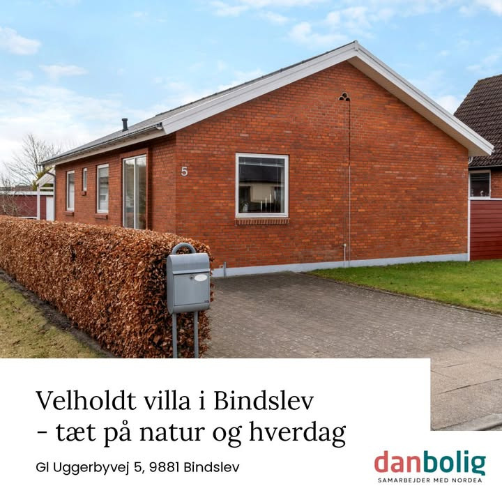 Velholdt villa i rolige Bindslev - perfekt til familieliv eller fristed