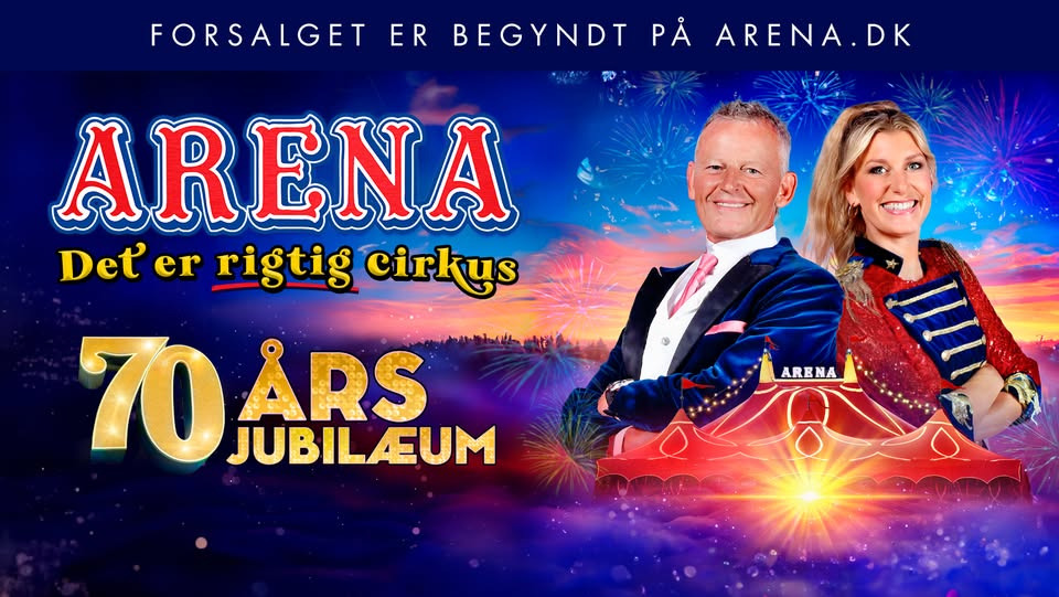 Cirkus Arena byder på spektakulært 70 års jubilæumsshow i Grenaa