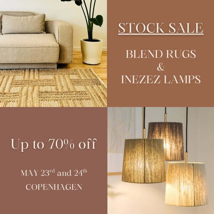 Eksklusivt lagersalg: Spar op til 70% på design fra BLEND og INEZEZ i Hellerup
