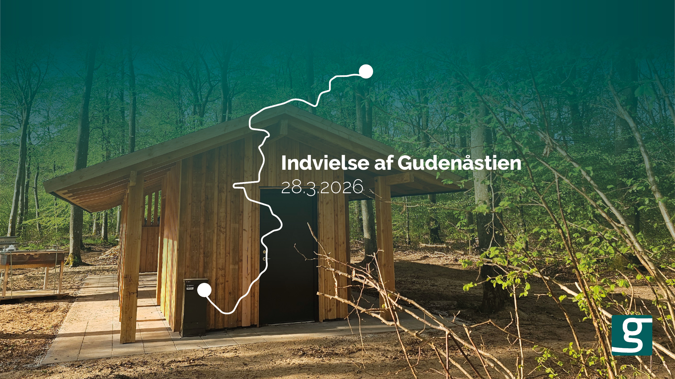 Ny Gudenåsti indvies med familieaktiviteter og fælles vandretur ved Uderum Tange Sø