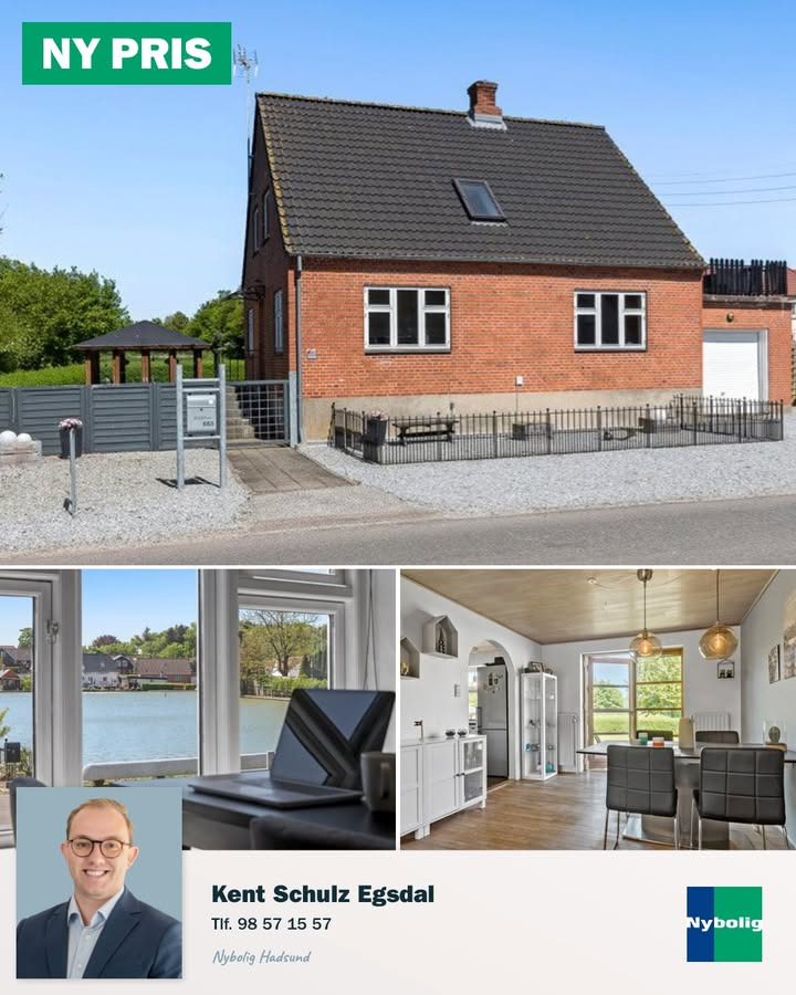 Nybolig Hadsund præsenterer prisjustering på villa med gadekærsudsigt