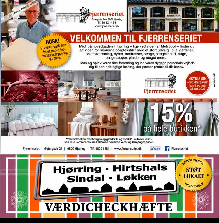 Fjerrenseriet tilbyder 15 % med Værdicheck-hæftet
