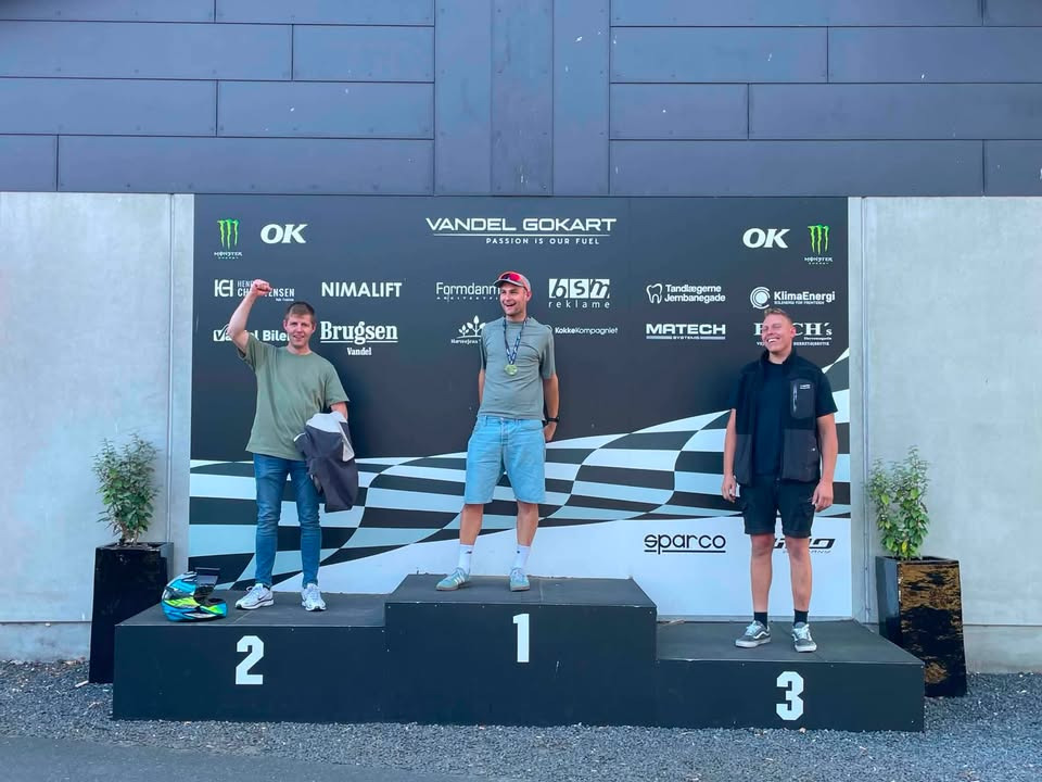 Autotekniker Kim Skytthe har været på firmatur på gokartbanen med Axelsen Auto-Teknik