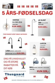 Fejr Thusgaard Living's 5-års jubilæum med fantastiske tilbud