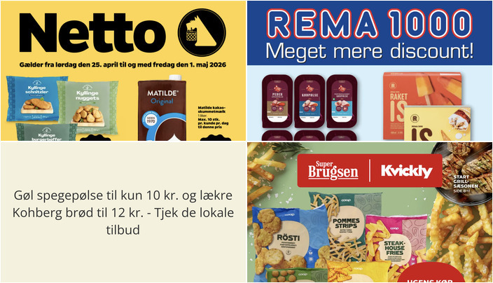 Gøl spegepølse til kun 10 kr. og lækre Kohberg brød til 12 kr. - Tjek de lokale tilbud