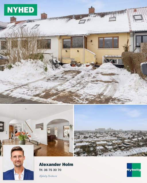 Nybolig Hvidovre - Alexander Holm ApS præsenterer charmerende rækkehus fra 1940'erne i Hvidovre