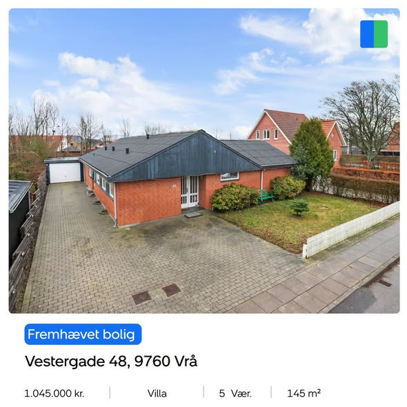 Nybolig Brønderslev & Vrå præsenterer velholdt villa i Vrå med fire værelser