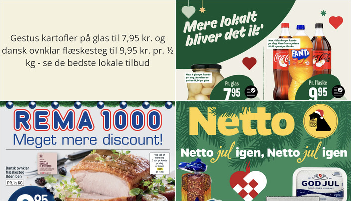 Gestus kartofler på glas til 7,95 kr. og dansk ovnklar flæskesteg til 9,95 kr. pr. ½ kg - se de bedste lokale tilbud