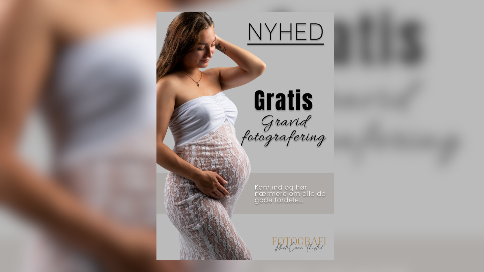 PhotoCare Thisted tilbyder gratis gravid fotografering som fast tilbud