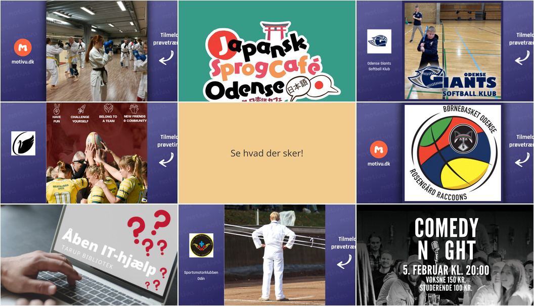 Oplev en spændende uge i Odense: Fra fællestræning til Comedy Night