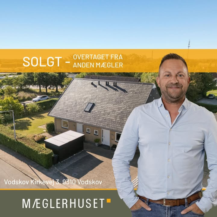Mæglerhuset sælger hus på Vodskov Kirkevej 3 ved første fremvisning
