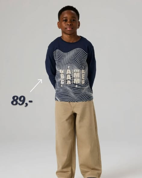 Børneshoppen Brønderslev annoncerer nye langærmede T-shirts til kun 89,-