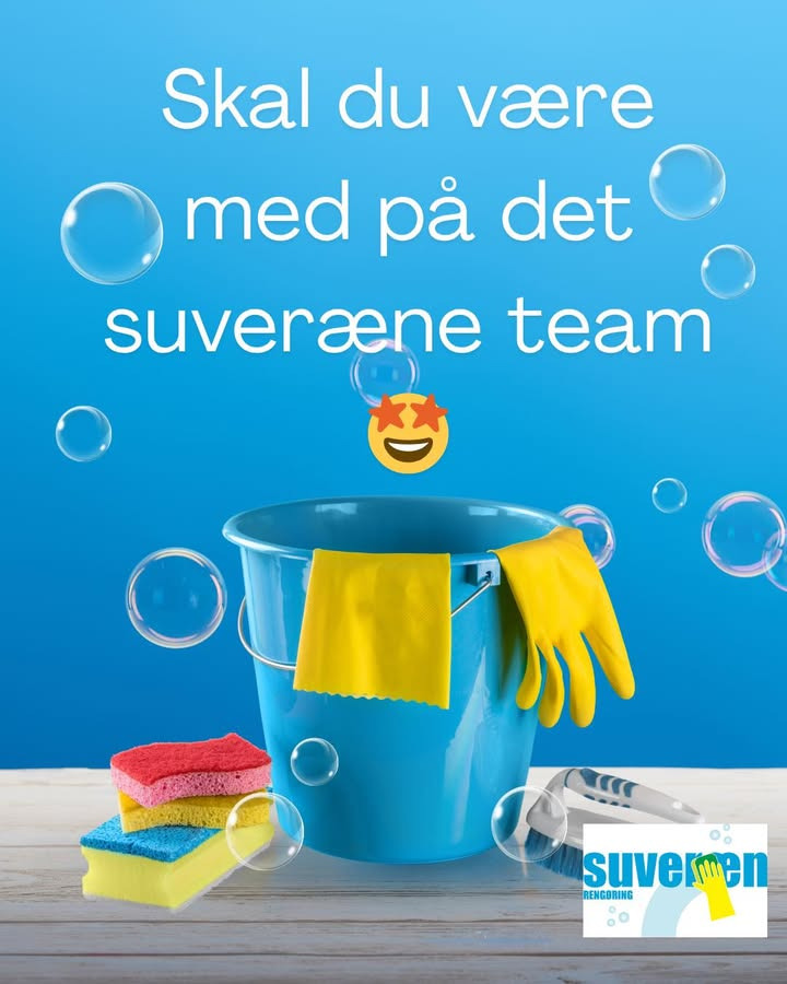Suveræn Rengøring søger rengøringsassistent til fleksible timer i Skive-området