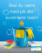 Suveræn Rengøring søger rengøringsassistent til fleksible timer i Skive-området