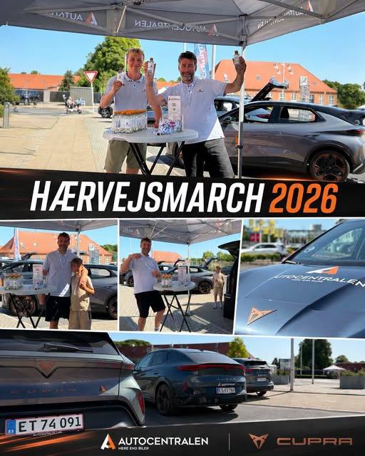 Autocentralen Viborg er klar med stand, koldt vand og biler til Hærvejsmarch 2026