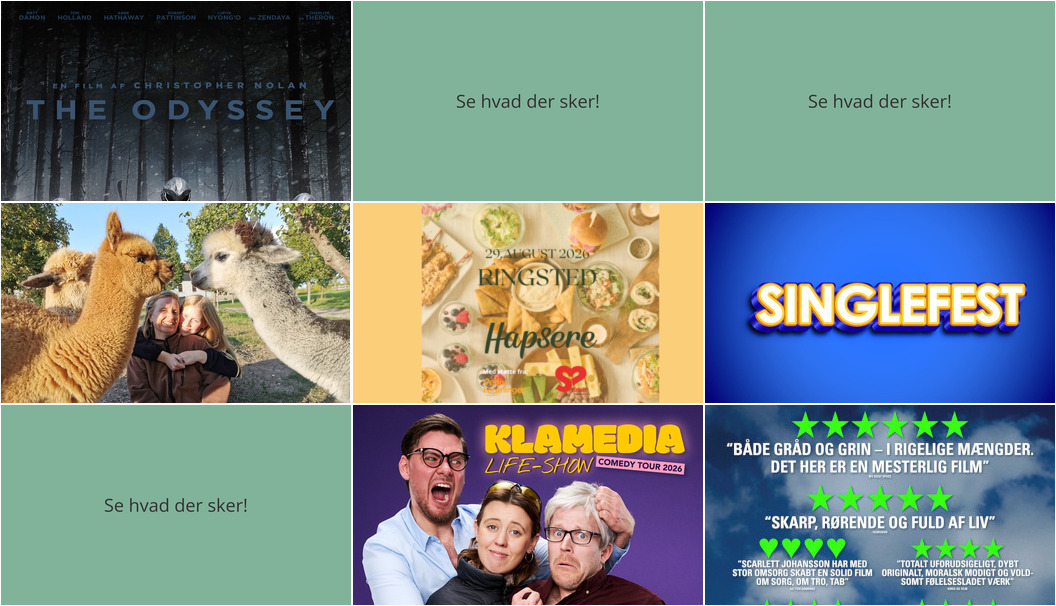Få en uforglemmelig weekend i Ringsted: Film, alpacaer og fællesskab