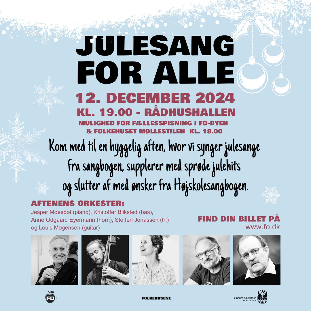 Hyggelig sangaften på Aarhus Rådhus