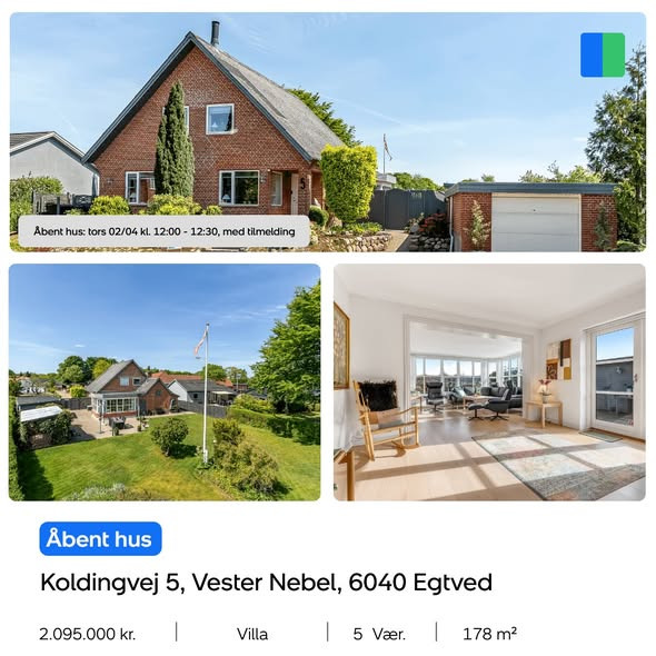 Nybolig Kolding inviterer til åbent hus på Koldingvej 5 i Vester Nebel