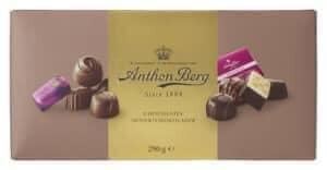 Uhørt lav pris: Anton Berg chokoladeæske til kun 55 kr. hos Min Købmand Ø. Bjerregrav