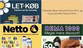Fristende tilbud: Hel and til kun 59 kr. og Coca-Cola eller Fanta til 59 kr.