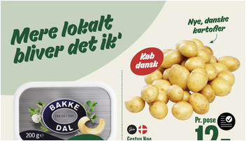 Gestus nye danske kartofler til kun 12 kr. og Bakkedal til 14 kr. - se ugens tilbud fra Min Købmand