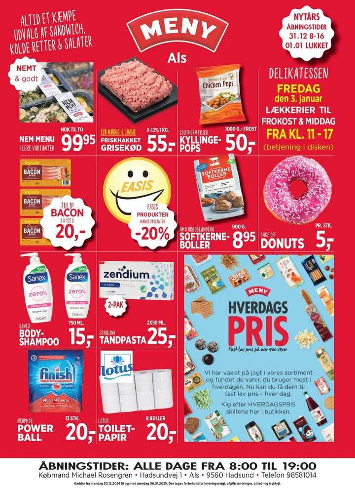 Meny Als afslører årets sidste lokale priser med start 30. december