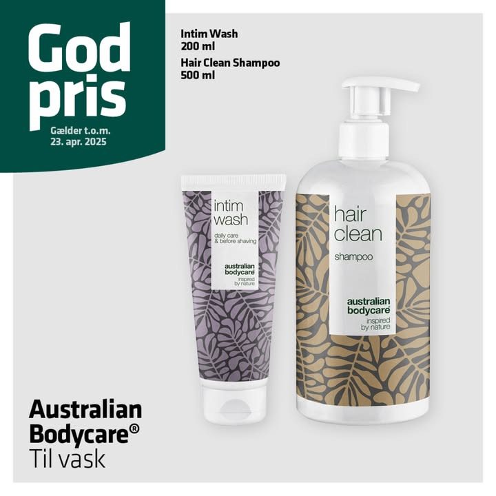 Vejlby Apotek tilbyder gode priser på udvalgte produkter fra Australian Bodycare til hud og hår