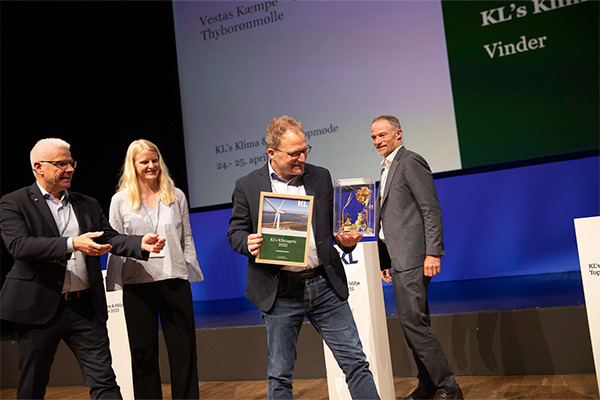 Verdens største folkejede vindmølle vinder KL's Klimapris i Lemvig Kommune