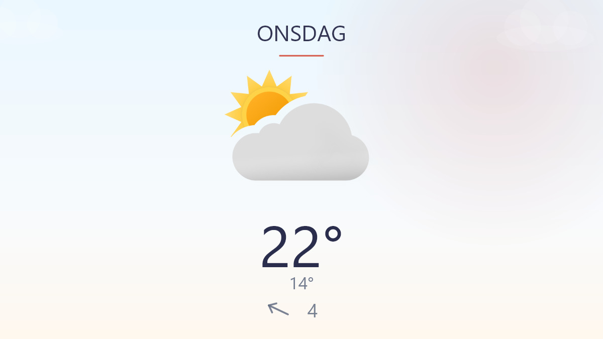 Sol og lun varme over dagen