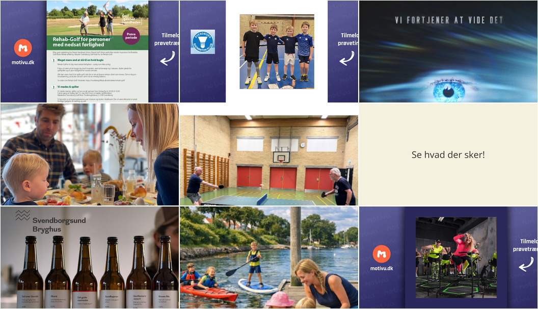 Oplev Svendborg: Golf, badminton, film og meget mere denne weekend