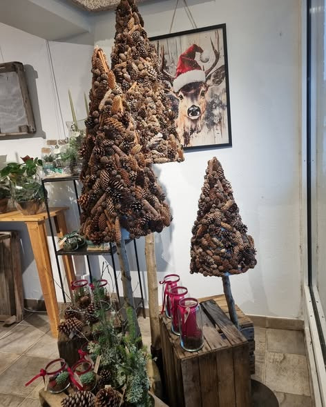 Fynbogården Blomster ApS præsenterer julestemning med unikke koglejuletræer