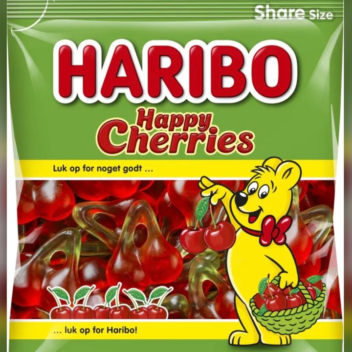 Meny Hjerting: Haribo happy cherries til kun 10 kr - bestil nu og afhent i weekenden