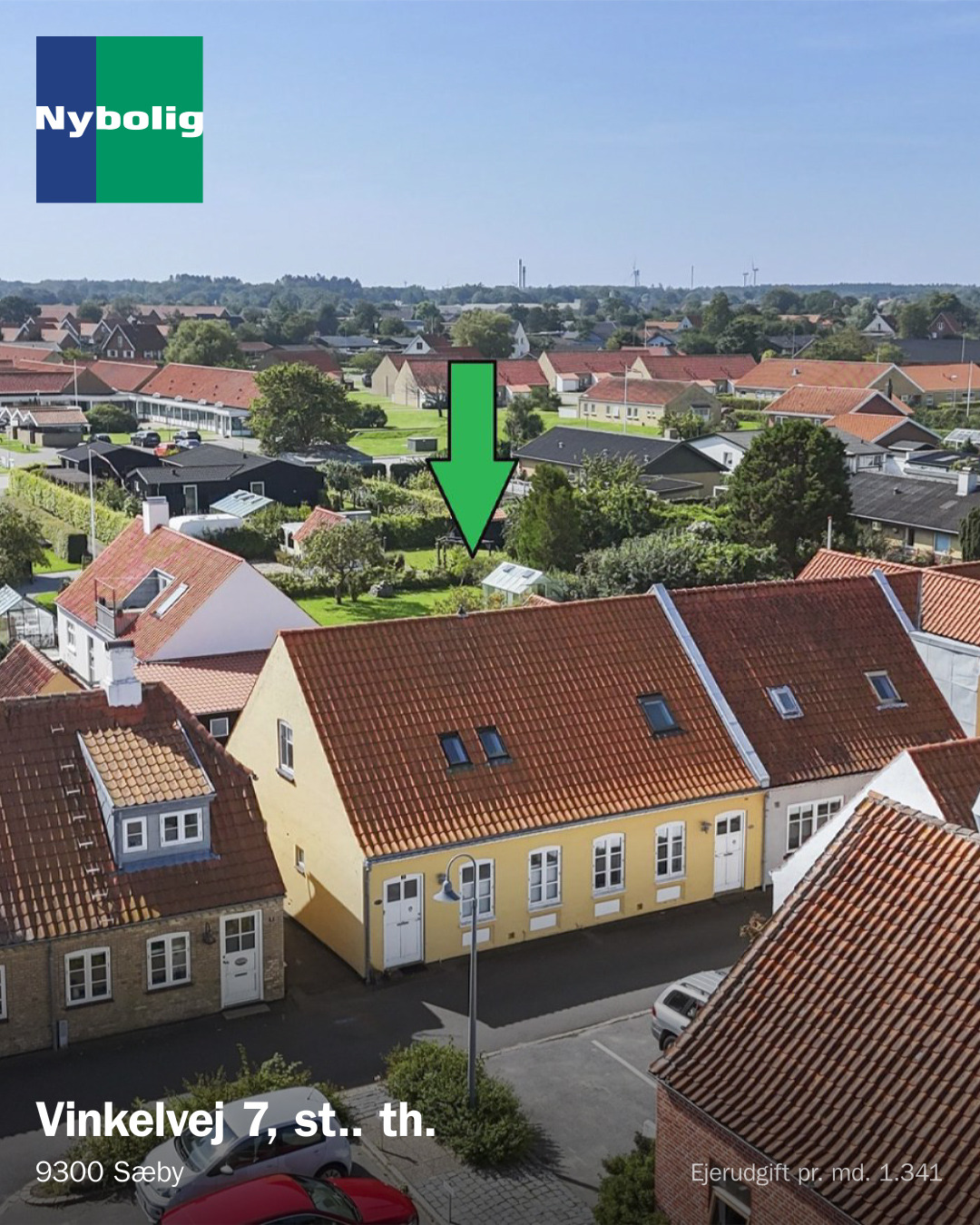 Nybolig Sæby A/S tilbyder hyggelig ejerlejlighed i hjertet af Sæby