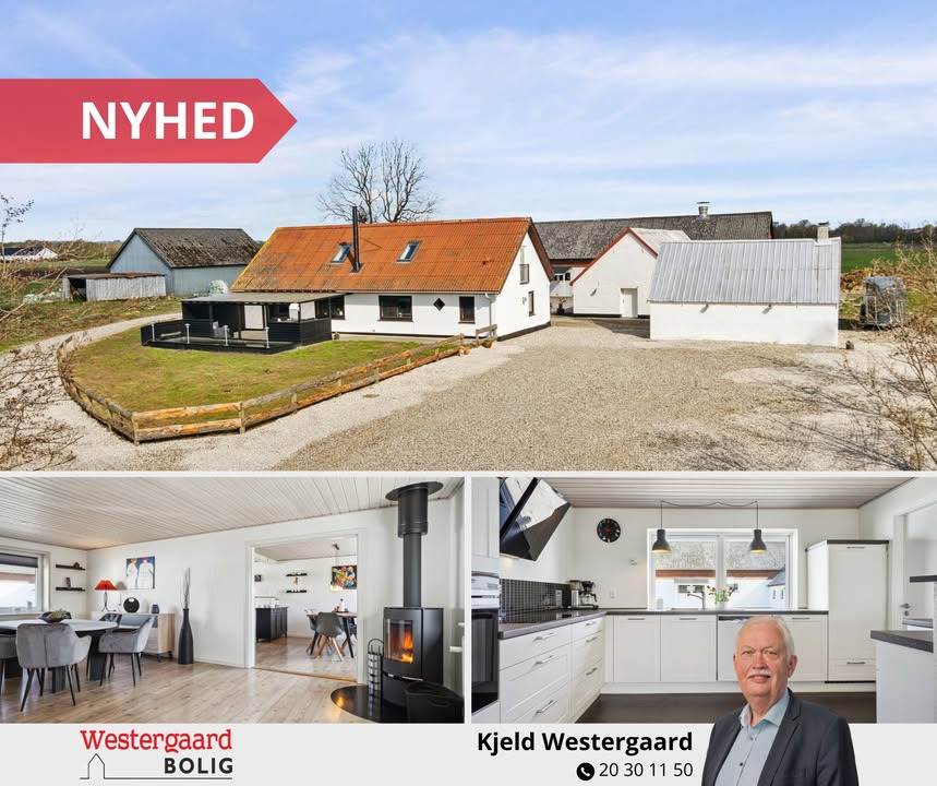 Westergaard Bolig præsenterer: Attraktiv hesteejendom ved Flauenskjold til salg