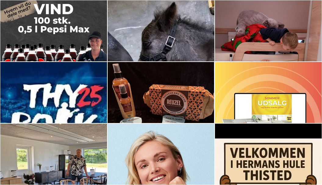 Nyt fra HOVELIND MØBLER, KARMA Frisør & Skønhedsklinik, KLIP & KRØL og 9 andre