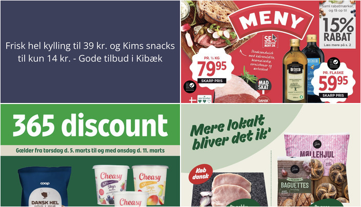 Frisk hel kylling til 39 kr. og Kims snacks til kun 14 kr. - Gode tilbud i Kibæk