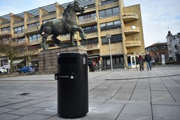 Randers Kommune tester ny type skraldespand med komprimator
